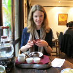 At the Wistaria Tea House in Taipei - My cousin Amelia did the tea ceremony for us - complete with brewing the leaves, pouring, smelling, disposing and tasting!