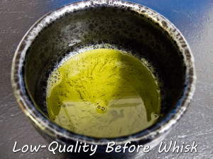 Low-Quality Matcha Before Whisk