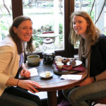 With my cousin Amelia at the Wistaria Tea House enjoying two different pots of tea with traditional pineapple cakes!