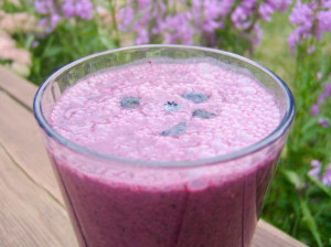 blueberry and green tea smoothie