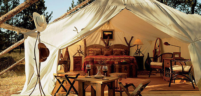 Glamping tent