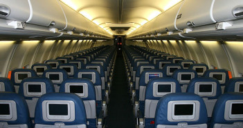 cabin of airplane