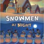 8 snowmen at night